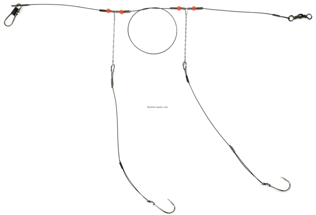 Picture of Sea Striker Drum Rig, 1060Hd Mono Rig, 80Lb Wire Snelled Hooks, W/92553 5/0 Hooks