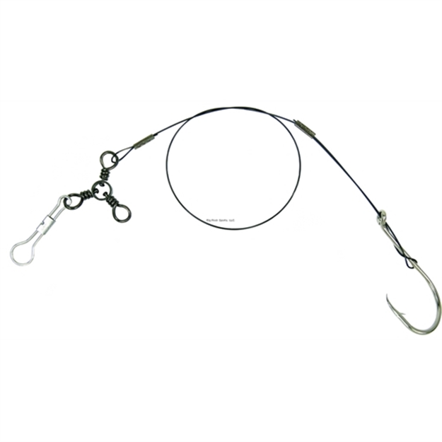 Picture of Sea Striker Drum Rig, 90 LB Coated Wire, 2/0 3-Way Swivel, 92553 8/0 Hook, 17", 24/Ring