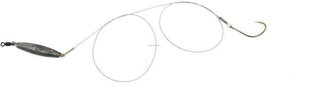 Picture of Sea Striker Flounder/Fluke Rig, NO Float, 30 LB Coated Wire, Plain Hook