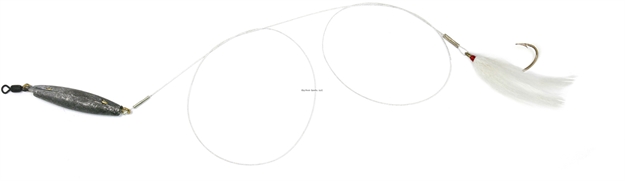 Picture of Sea Striker Flounder/Fluke Rig, NO Float, White Tail Hook 30 LB Mono