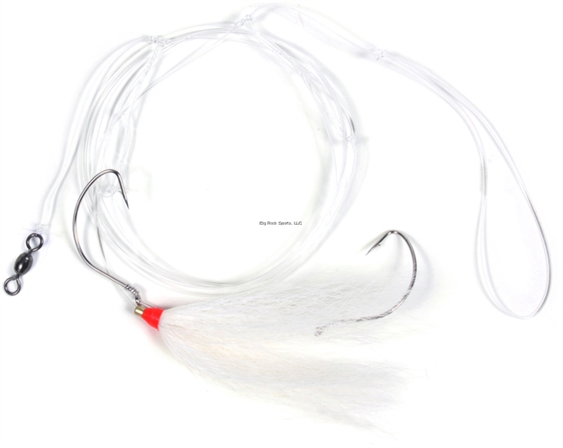 Picture of Sea Striker Fluke Hi-Lo Rig 2-2/0 Wide Gap Hooks 1 W/Bucktail-White