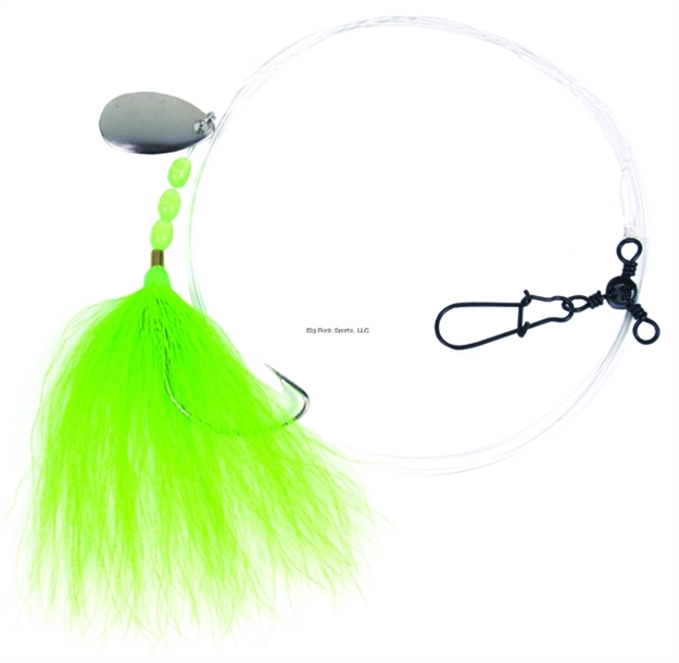 Picture of Sea Striker Fluke Rig 2/0 Wide Gap Spinner 3Way Chartreuse Bucktail
