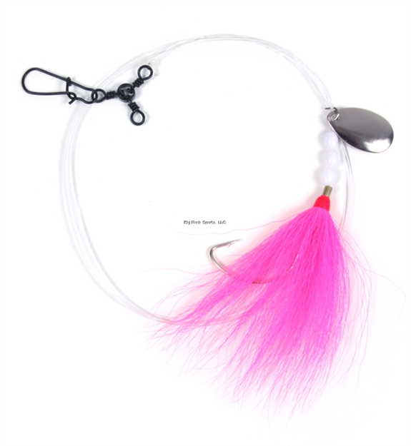 Picture of Sea Striker Fluke Rig 2/0 Wide Gap Spinner 3Way Pink Bucktail