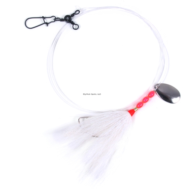 Picture of Sea Striker Fluke Rig 2/0 Wide Gap Spinner 3Way White Bucktail