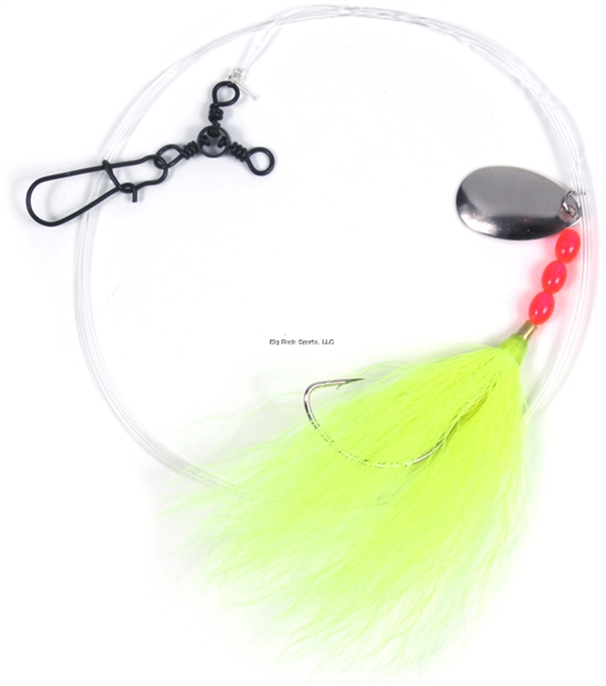 Picture of Sea Striker Fluke Rig 2/0 Wide Gap Spinner 3Way Yel Bucktail