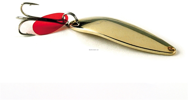 Picture of Sea Striker Gold Plated Casting Spoon With Teaser Tab, 3/4 Oz, 2 3/4", Carded