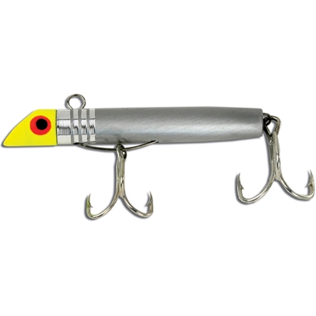 Picture of Got-Cha 300 Series Plug, 2 1/2", 7/8 Oz, #2 & #4 Hooks, Yellow Chrome G302