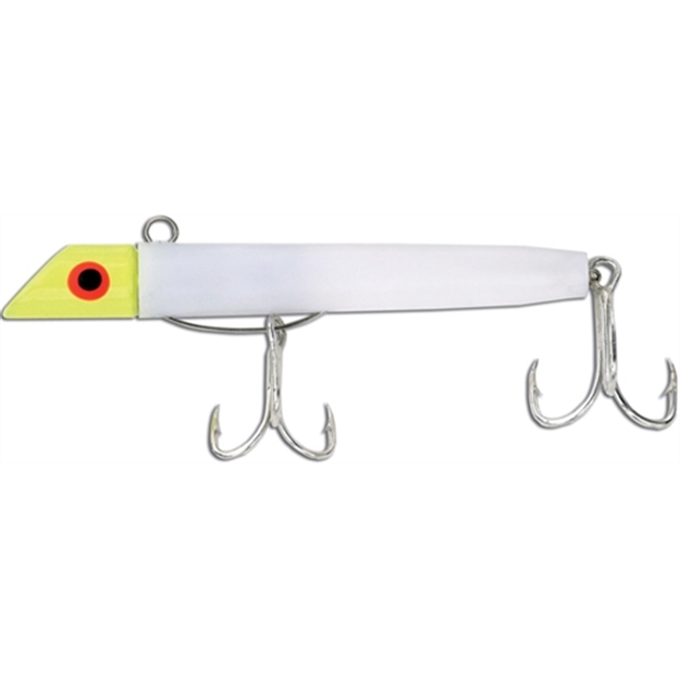 Picture of Got-Cha 100 Series Plug, 3", 1 Oz, SZ 2 & 4 Hook, Yellow White G102