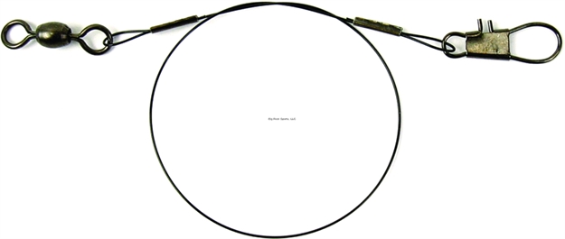 Picture of Sea Striker Heavy-Duty Coated Wire Leaders Black 30Lb Test, 12" 2Pk