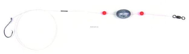 Picture of Sea Striker Mono Ready Rig, 1/0 Circle Hook, 17" 40 LB Mono, 1-1/2Oz Egg Sinker, 2Pk