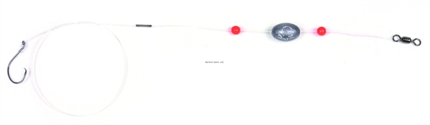 Picture of Sea Striker Mono Ready Rig, 1/0 Circle Hook, 17" 40 LB Mono, 1/2Oz Egg Sinker, 2Pk