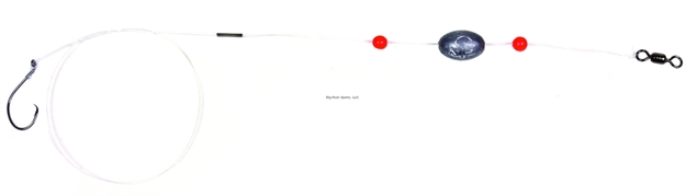 Picture of Sea Striker Mono Ready Rig, 1/0 Circle Hook, 17" 40 LB Mono, 1/4Oz Egg Sinker, 2Pk