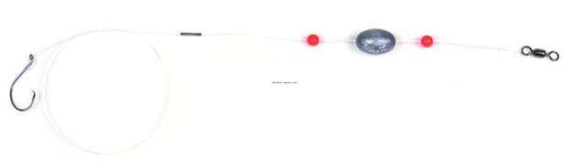 Picture of Sea Striker Mono Ready Rig, 1/0 Circle Hook, 17" 40 LB Mono, 3/4Oz Egg Sinker, 2Pk