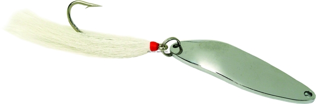 Picture of Sea Striker Nickel Plated Casting Spoon With Single Hook Bucktail, 1 1/2 Oz,  3 3/8", 6/0 Hook