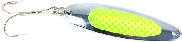 Picture of Sea Striker Nickel Prism Casting Spoon, 3 Oz, 4 3/8",  Chartreuse Prism