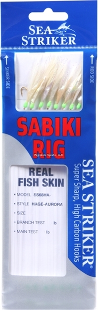 Picture of Sea Striker Pro Sabiki Rig Hage-Aurora Glow Finish Sz14 (Sz 1/0 Us)