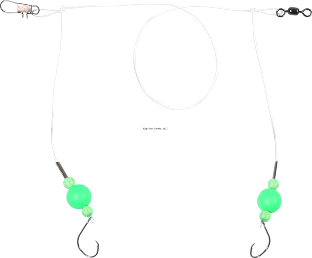 Picture of Sea Striker Pro Series Fluorocarbon Spot/Kingfish Rig #2 Circle Hooks Green Floats