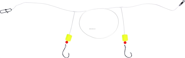 Picture of Sea Striker Pro Series Pompano Circle Hook Rig, #2/0 E.Claw Circle Hook Yel Floats W/Fluorocarbon