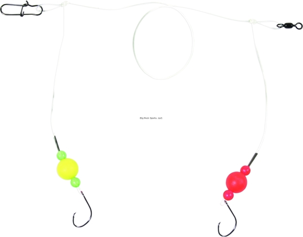 Picture of Sea Striker Pro Series Spot/Kingfish/Pompano Circle Hook Rig, #2 Red/Yel Floats W/Fluorocarbon
