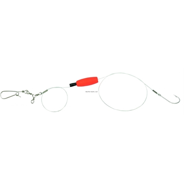 Picture of Sea Striker Red Fish Rig, 2/0 SW Hook, 60 LB Mono, #1 3-Way Swivel, 2" FL Red Cigar Float