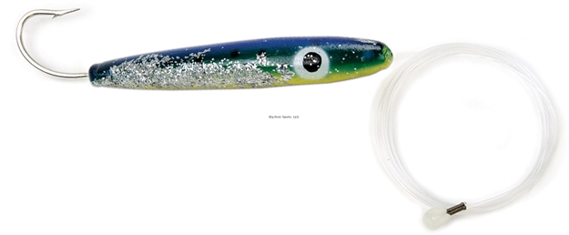 Picture of Sea Striker Rigged Cedar Plug, 8", 10/0 Hook, 8 FT 150 LB Mono Leader, Dorado