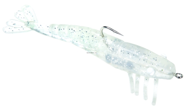 Picture of Sea Striker Rigged Shrimp, 3", 1/4 Oz, Silver Glitter, 3/Pack