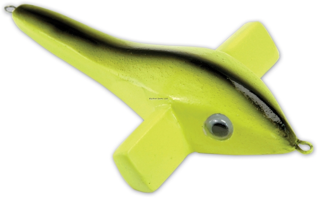 Picture of Sea Striker Sea Bird Teaser, 5", Flo Yellow/Black Back