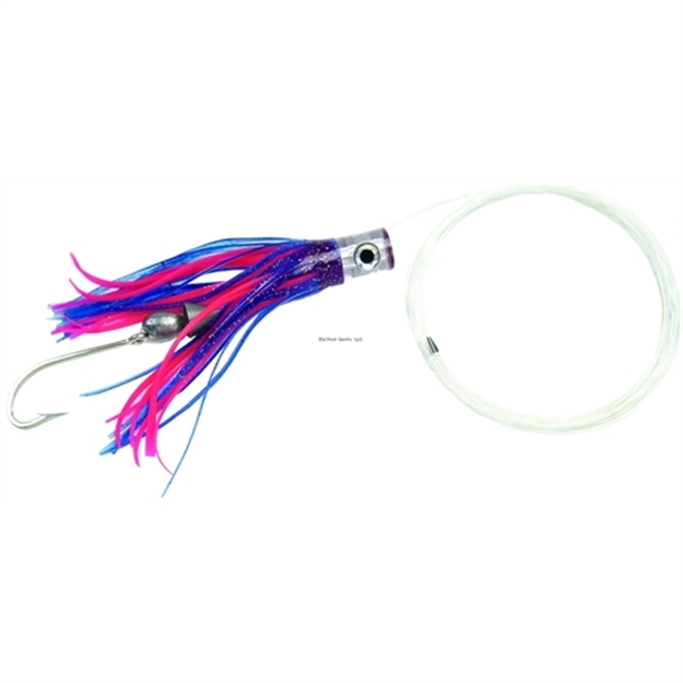 Picture of Sea Striker Sea Scoundrel Ballyhoo Rig, 6", 7/0 Hook, 1/2 OZ Egg Lead, Light Blue/Pink/Silver Flake