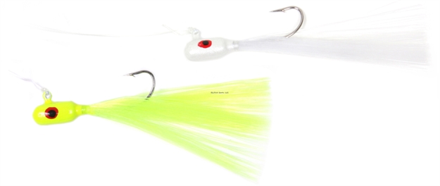 Picture of Sea Striker Spec Rig Tandem Tied Jigs,, 1/8 Oz, SZ 2 Hook, White/Chartreuse