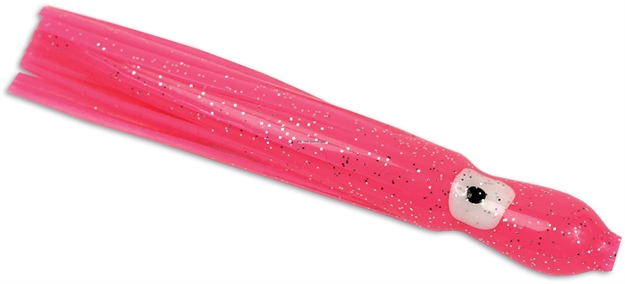 Picture of Sea Striker Squid Skirt With Eye, 3", Pink/Silver Flake, 5/Pack