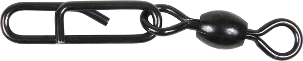 Picture of Sea Striker Stainless Fast Snap With Krok Swivel, Black, Medium,  Sz3 50# 100Pk