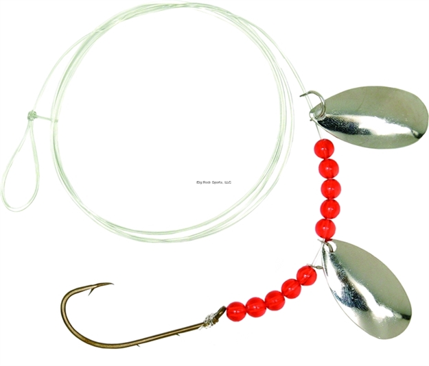 Picture of Sea Striker Striped Bass Rig Nickel Blade W/Red Bead Brnz Hook