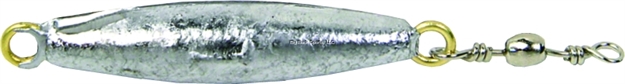 Picture of Sea Striker Trolling Sinker W/#7 Barrel Swivel, 3/4Oz, 2 PK