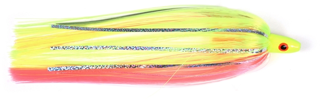 Picture of Sea Striker Unrigged Ballyhoo Lure, 1/8 OZ Head, Chartreuse/Pink