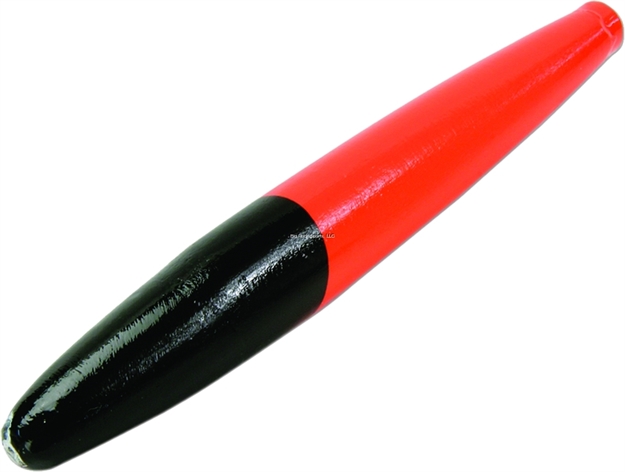 Picture of Sea Striker Unrigged Cedar Plug, 6", Black/Fluorescent Red