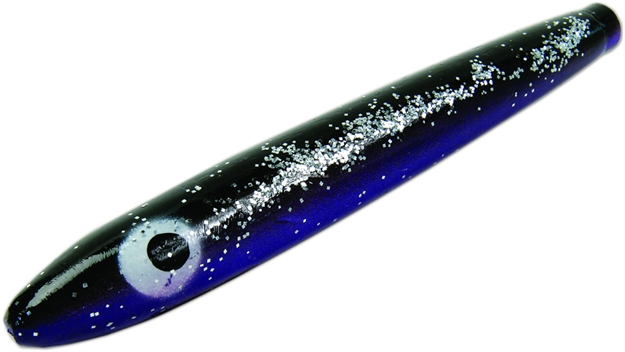 Picture of Sea Striker Unrigged Cedar Plug, 6", Black/Purple