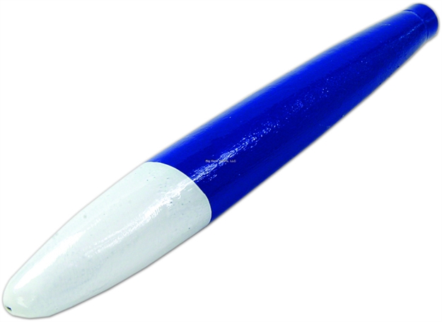 Picture of Sea Striker Unrigged Cedar Plug, 6", White/Blue