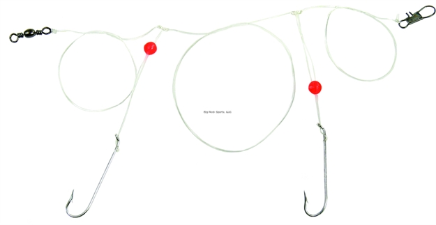 Picture of Sea Striker Whiting & Sand Perch Rig, 2-Drop, #6 Hooks, 25 LB Mono