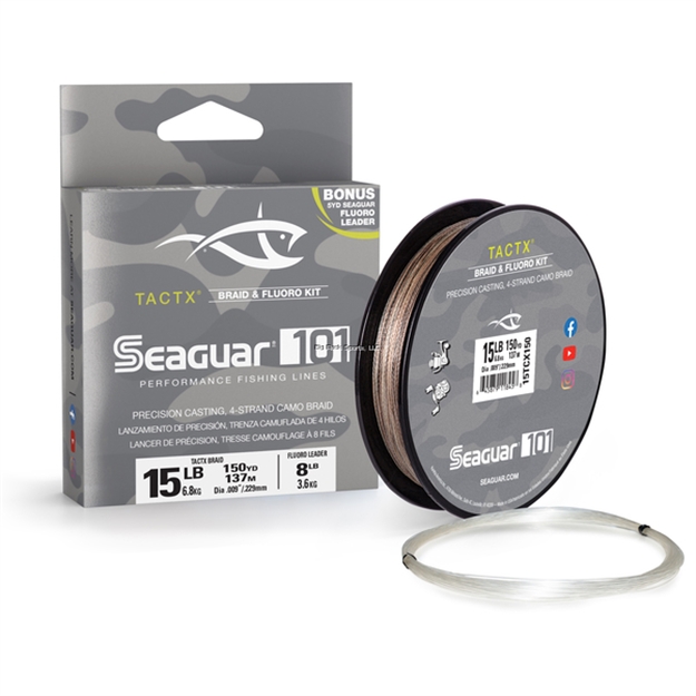 Picture of Seaguar 101 Tactx Braid W/ Fluoro Leader 150 Yard 15Lb