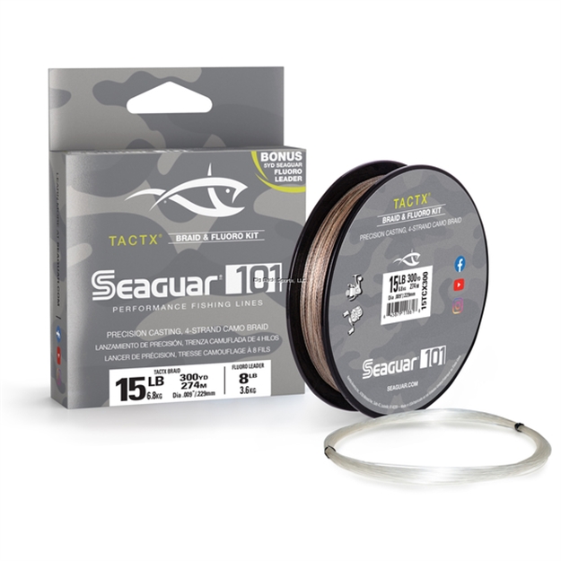 Picture of Seaguar 101 Tactx Braid W/ Fluoro Leader 300 Yard 15Lb