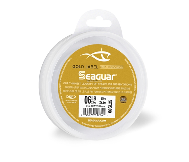 Picture of Seaguar Gold Label 100% Fluorocarbon Leader 6Lb 25Yd 06GL25 645879117741