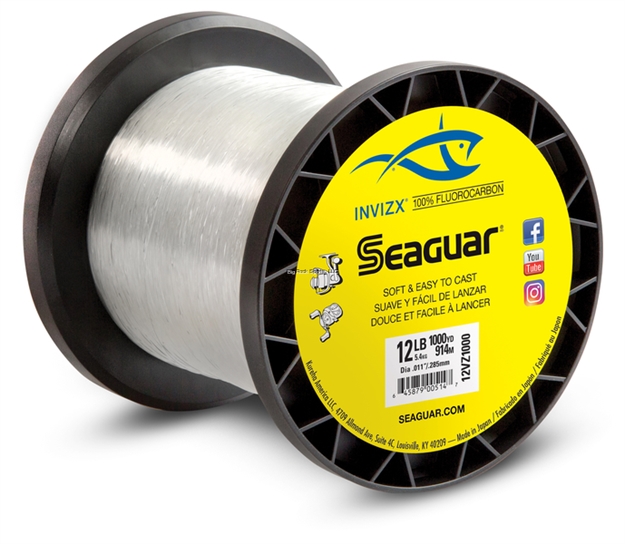 Picture of Seaguar Invizx 100% Fluorocarbon Fishing Line 600 Yds 10Lb