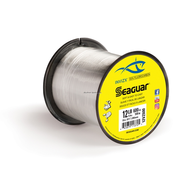 Picture of Seaguar Invizx 100% Fluorocarbon Fishing Line 600 Yds 12Lb