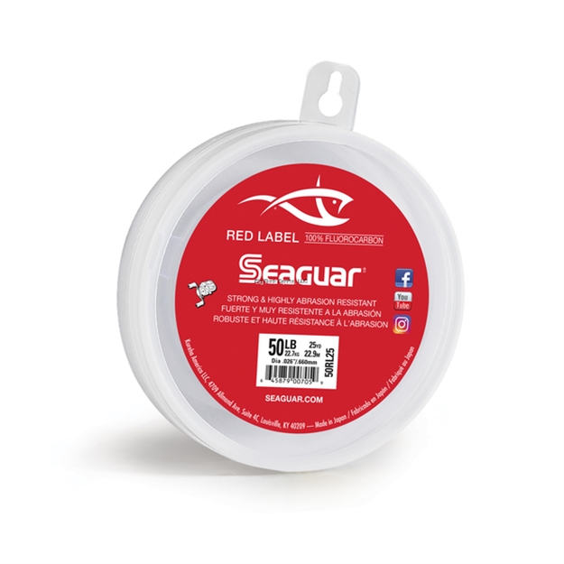 Picture of Seaguar Red Label Fluorocarbon Leader Material 50Lb 25Yds