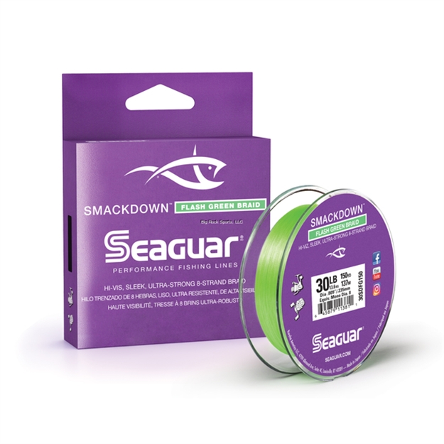 Picture of Seaguar Smackdown Braided Line Flash Green 30Lb 150Yd 30SDFG150