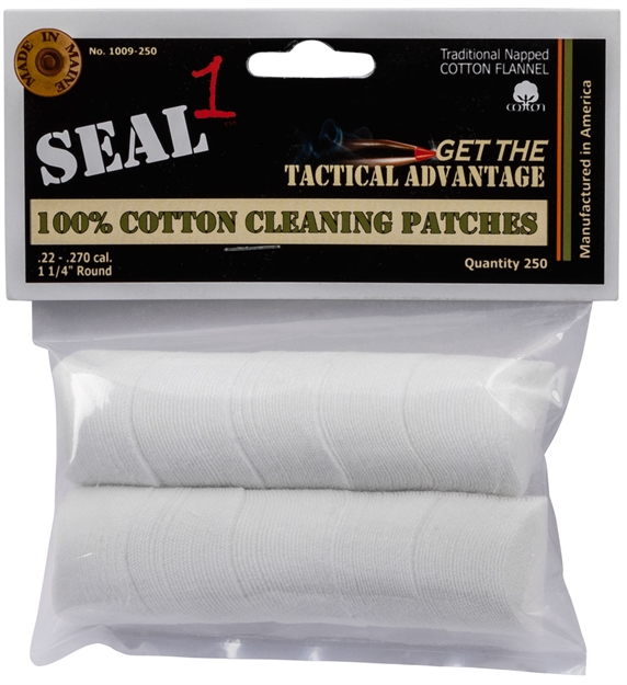 Picture of  Seal 1 1009-250 Cleaning Patches  22-270 Cal Cotton 1.25" 250 Per Pack 794504185102