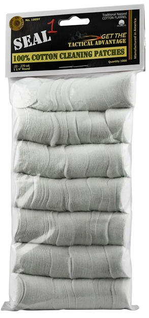 Picture of  Seal 1 1009T Cleaning Patches  22-270 Cal Cotton 1.25" 1000 Per Bag 794504184204