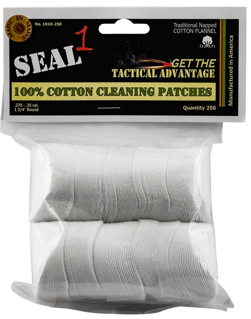 Picture of  Seal 1 1010-250 Cleaning Patches  270-35 Cal Cotton 1.75" 250 Per Pack 794504185201