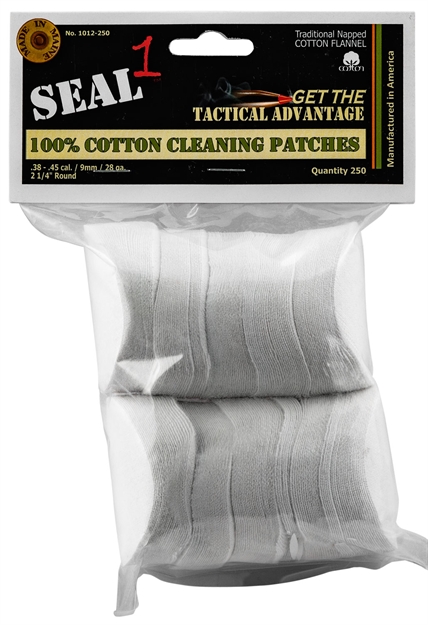 Picture of  Seal 1 1012-250 Cleaning Patches  38-45 Cal Cotton 2.25" 250 Per Pack 794504185300