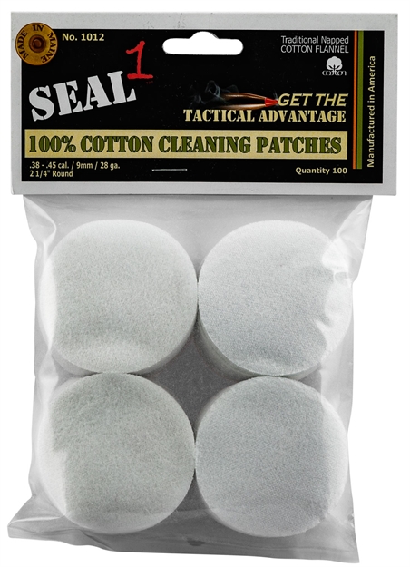 Picture of  Seal 1 1012 Cleaning Patches  38-45 Cal Cotton 2.25" 100 Per Pack 794504183108